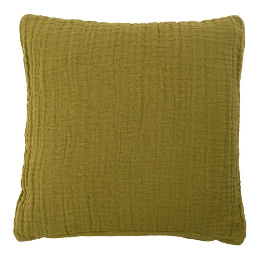 Cushion cheerio muslin green 45x45cm
