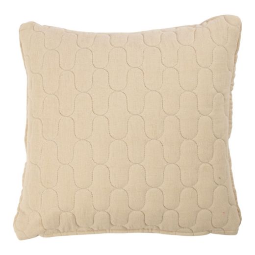 Cushion cheerio muslin beige 45x45cm