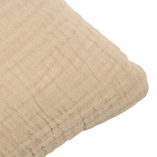 Cushion cheerio muslin beige 45x45cm