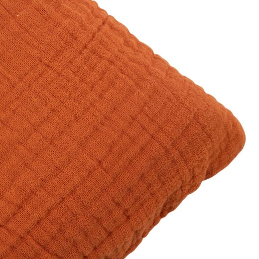 Cushion cheerio muslin orange 45x45cm