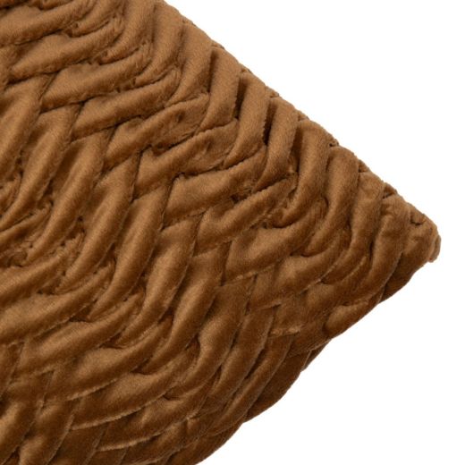 Cushion Mariah golden brown 45x45cm