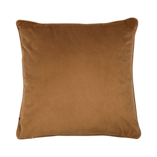 Coussin Vanessa brun doré 45x45cm