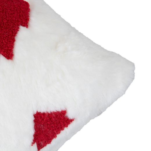 Cushion Christmas tree red white 45x45cm