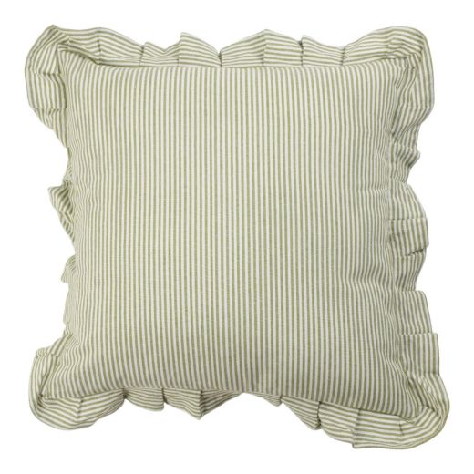 Cushion Nina stripe green 45x45cm