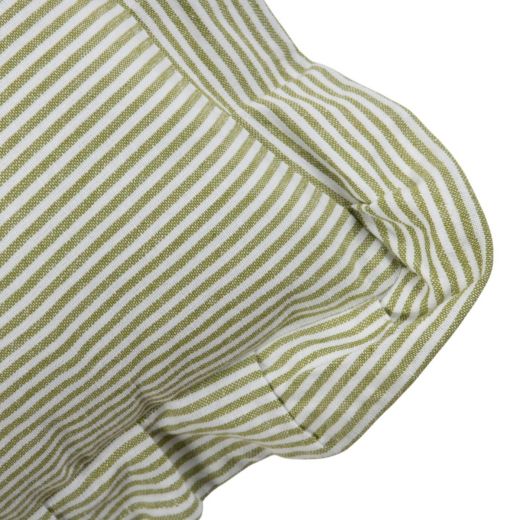 Cushion Nina stripe green 45x45cm