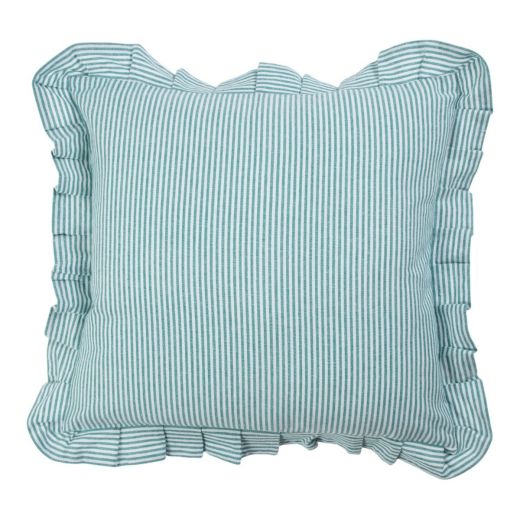 Cushion Nina stripe green blue 45x45cm