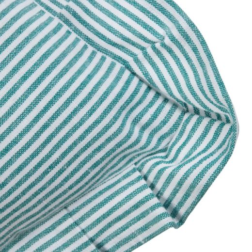 Cushion Nina stripe green blue 45x45cm