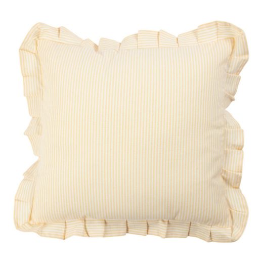 Cushion Nina stripe yellow 45x45cm