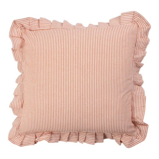 Cushion Nina stripe orange 45x45cm
