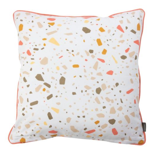 Cushion Terazzo white pink 45x45cm
