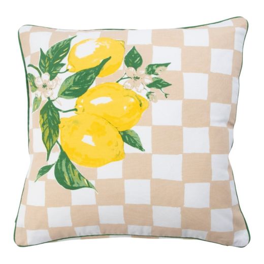 Cushion Avola lemons beige 45x45cm