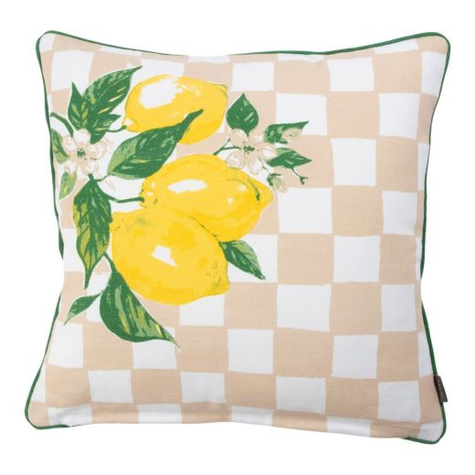 Cushion Avola lemons beige 45x45cm