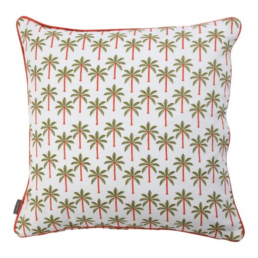 Kussen Palma wit groen 45x45cm