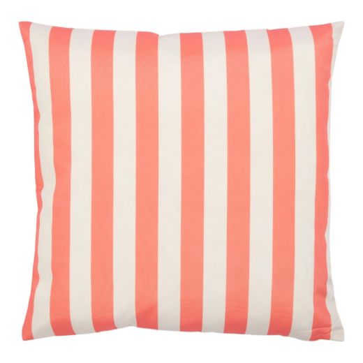 Cushion Outdoor striped pink/white  45 x 45 cm 