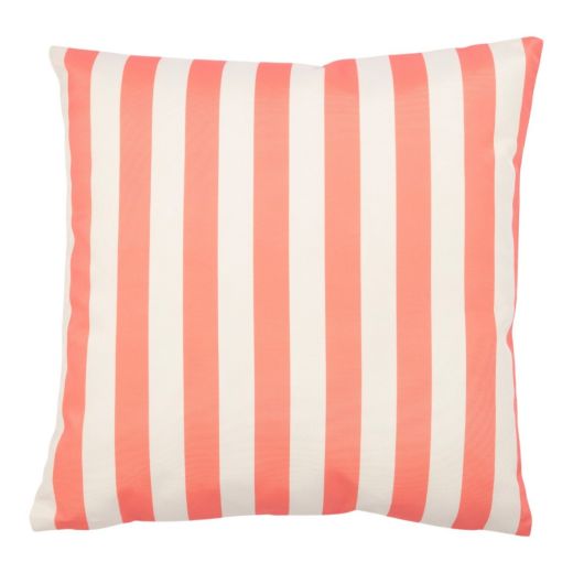 Cushion Outdoor striped pink/white  45 x 45 cm 
