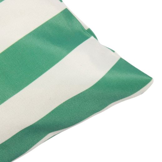Cushion Outdoor Beach striped green/white  45 x45 cm 