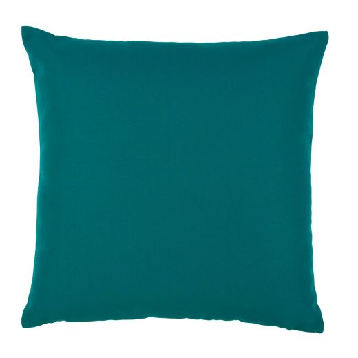 Lef uni outdoor petrol kussen 45x45cm
