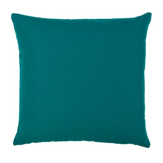 Lef uni outdoor petrol kussen 45x45cm
