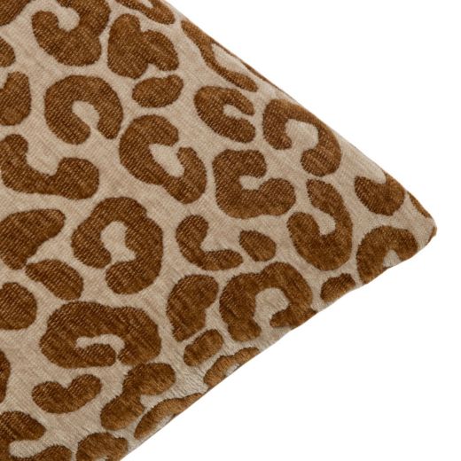 Cushion Lileo cognac brown 45x45cm