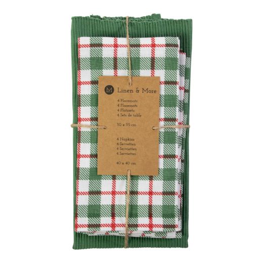 Ferdi Servet Placemat 40x40 and 35x50cm set of 8