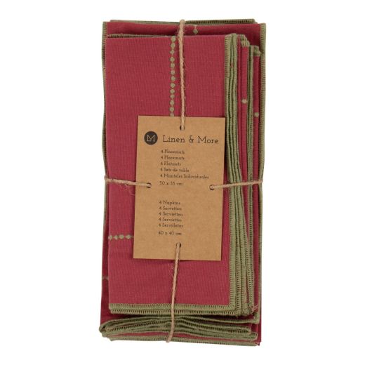 Gina Küchensatz Rosa 35x50/40x40cm (set of 8) 