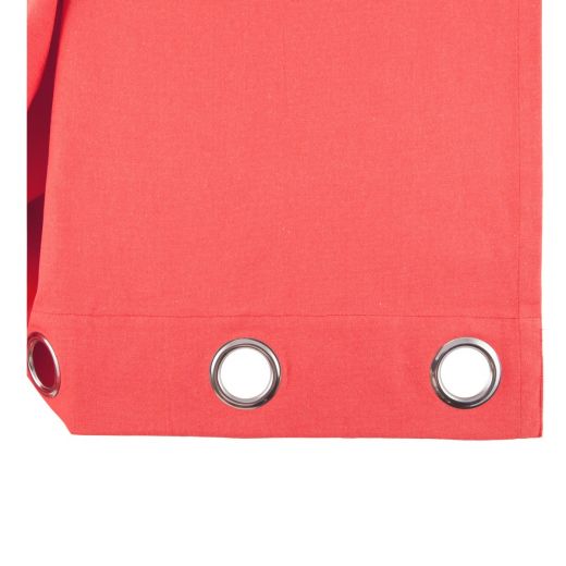 Monique gordijn rood 140x260cm (8rings)