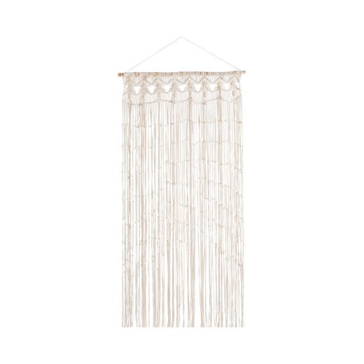 Macrame off-white Curtain 90 x 200 cm