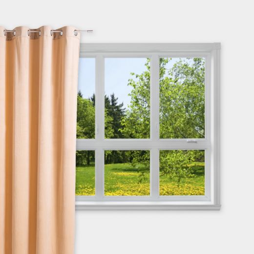 Enzo gordijn gebroken wit 140x245cm (8rings)