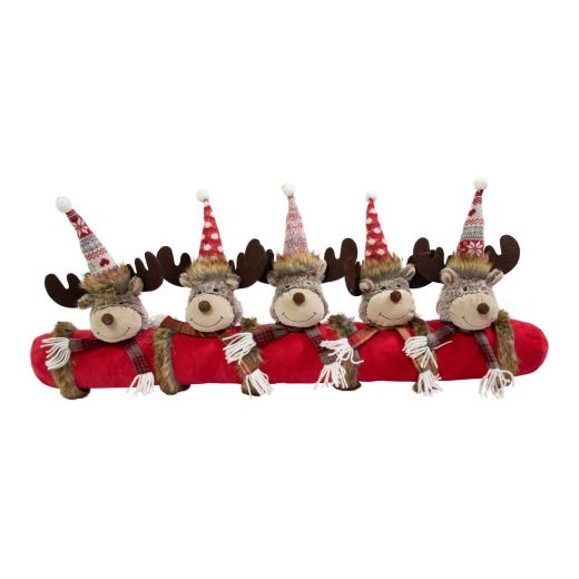 Gebreide Rudolf windstopper rood 30x88cm