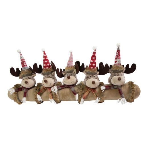 Gebreide Rudolf windstopper rood 30x88cm