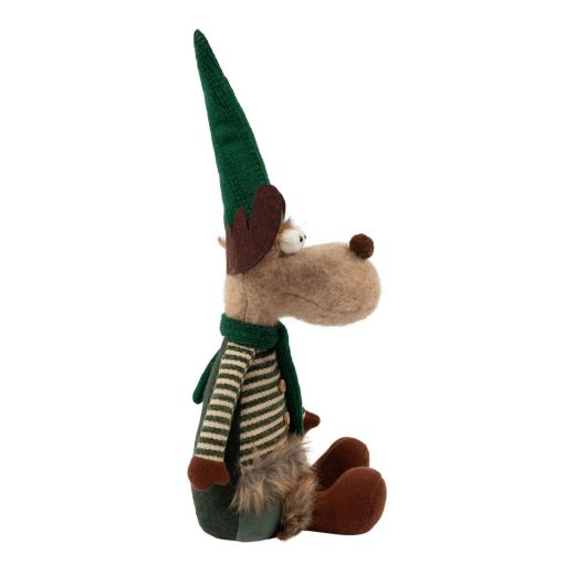 Deurstopper Rendier groen muts h27cm