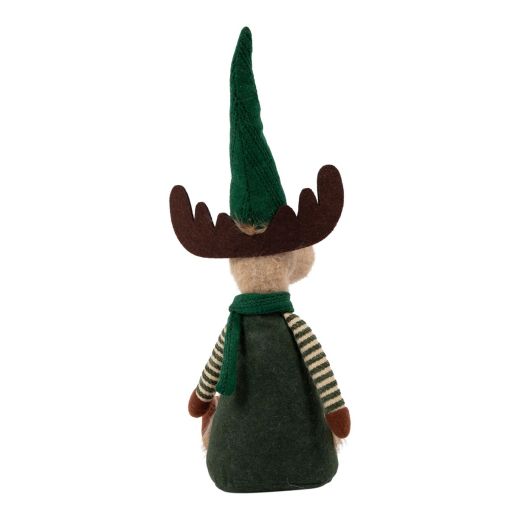 Deurstopper Rendier groen muts h27cm
