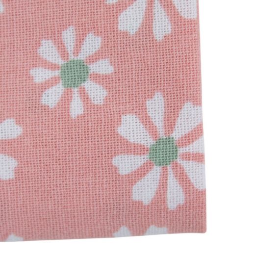 Daisy Flowers Tafelkleed Textiel roze rond 160cm 