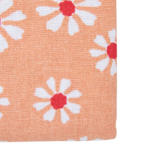 Daisy Flowers Tafelkleed Textiel oranje 140x250cm 