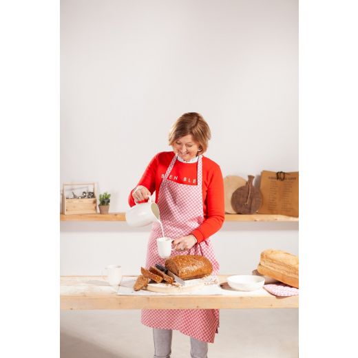 Dutch Check Apron red 75x90cm 