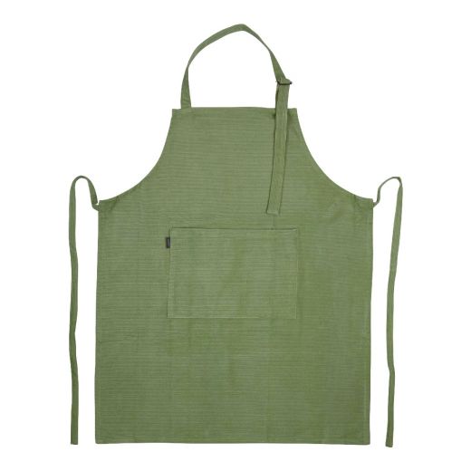 Corduroy apron green 75x90cm