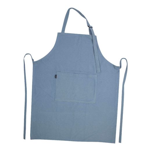 Corduroy apron blue 75x90cm