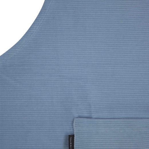 Corduroy apron blue 75x90cm