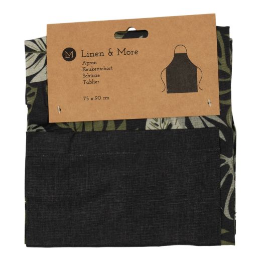 Kendra Jungle Schurze schwarz grün 75x90cm 