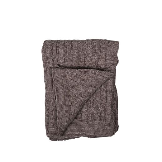 Cable Weave plaid taupe 130x170cm 