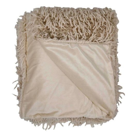 Feather plaid beige 130x180cm
