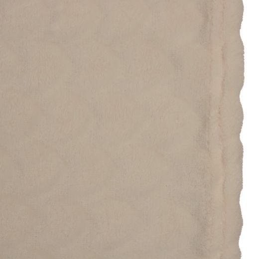 Plaid Coeurs Beige 140x200cm