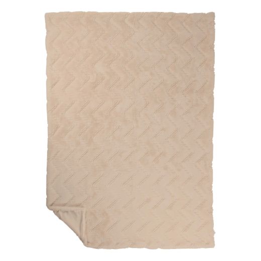 Plaid Zig Zag Beige 140x200cm