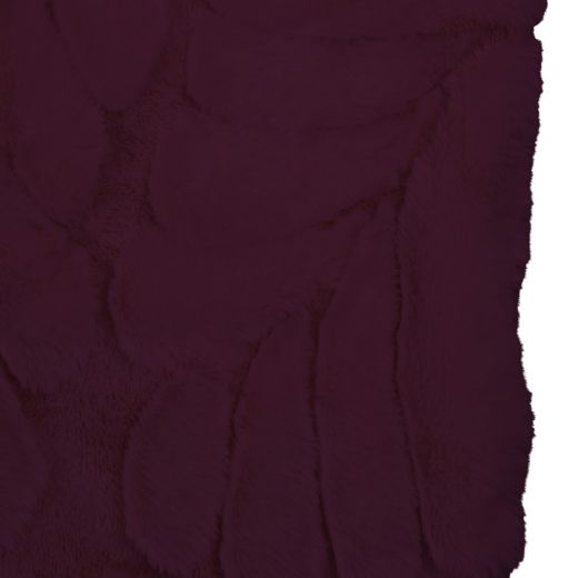 Plaid Leafs Purple 140x200cm