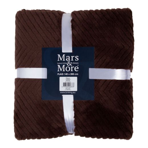 Plaid Strepen Bruin 140x200cm