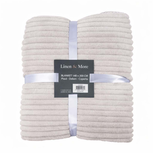 Plaid Stripes Grey 140x200cm