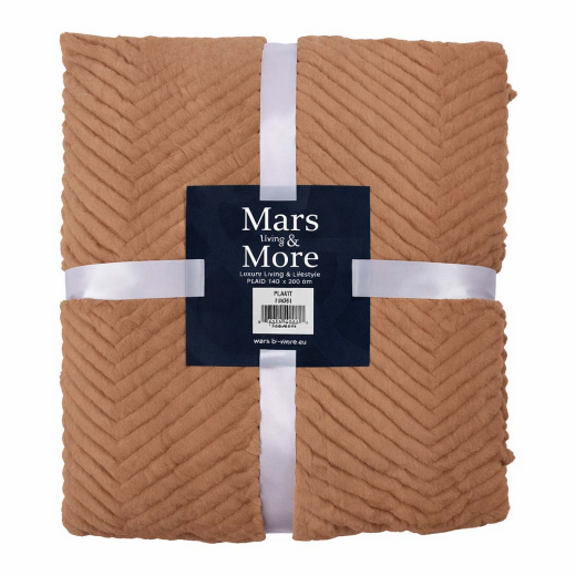 Plaid Herringbone Taupe 140x200cm