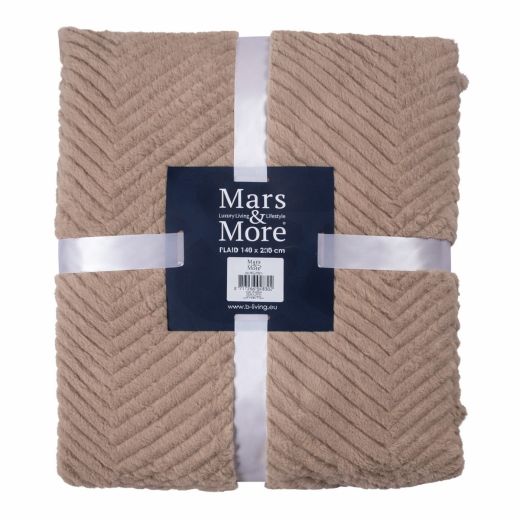 Plaid Herringbone Taupe XL 200x240cm