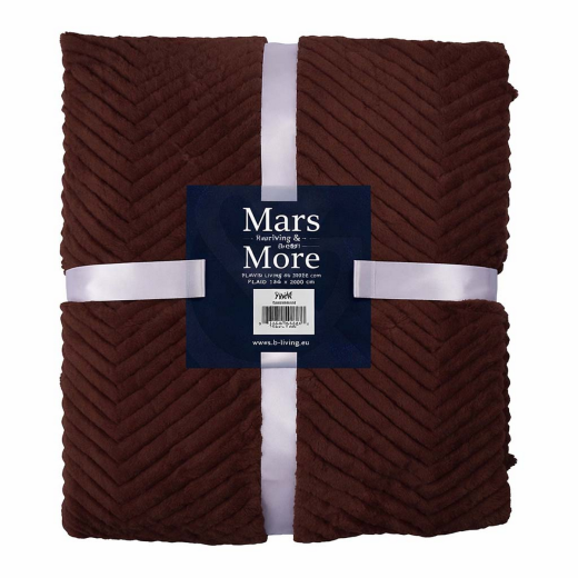 Plaid Herringbone Brown 140x200cm