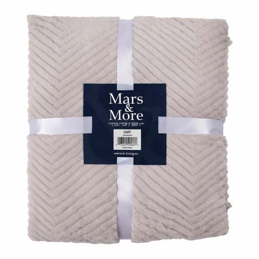 Plaid Fischgratmuster Grau 140x200cm